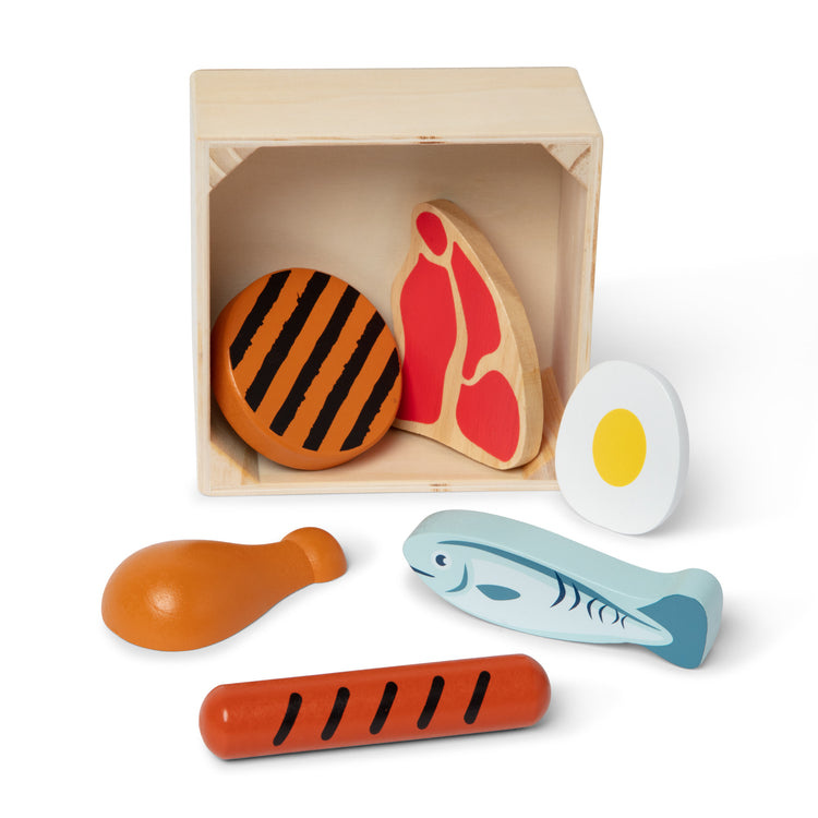 Melissa & Doug Wooden Food Groups Play Set- Protein