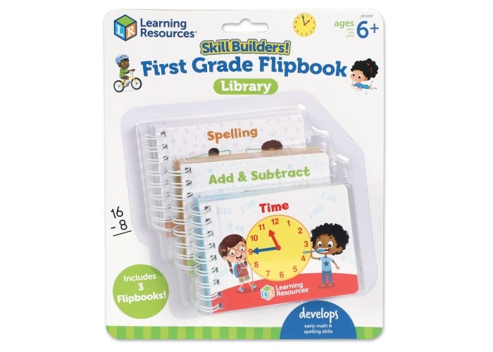 Learning Resources Skill Builders! First Grade Skills Flipbook