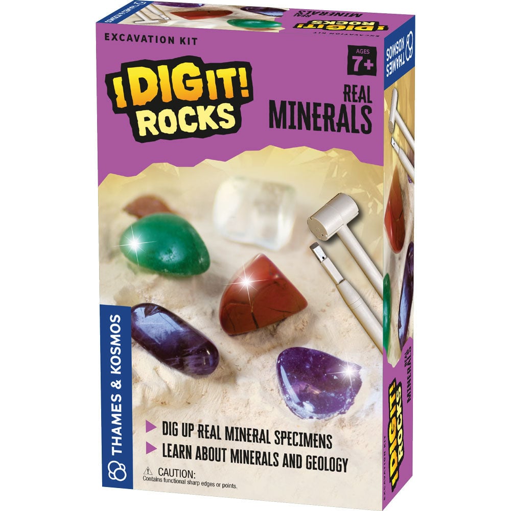 Thames and Kosmos I Dig It! Rocks Real Minerals Excavation Kit