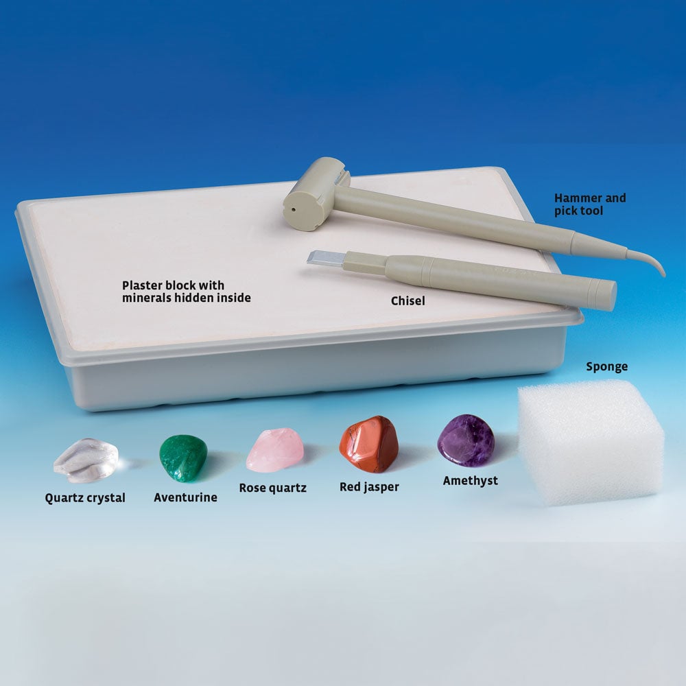 Thames and Kosmos I Dig It! Rocks Real Minerals Excavation Kit