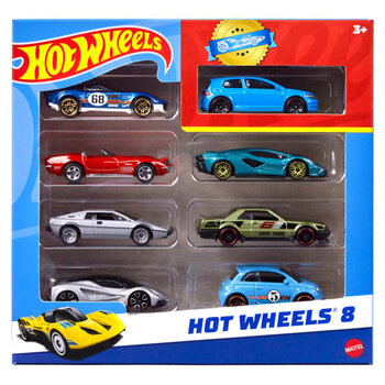 HW BASIC CAR 8PK AST