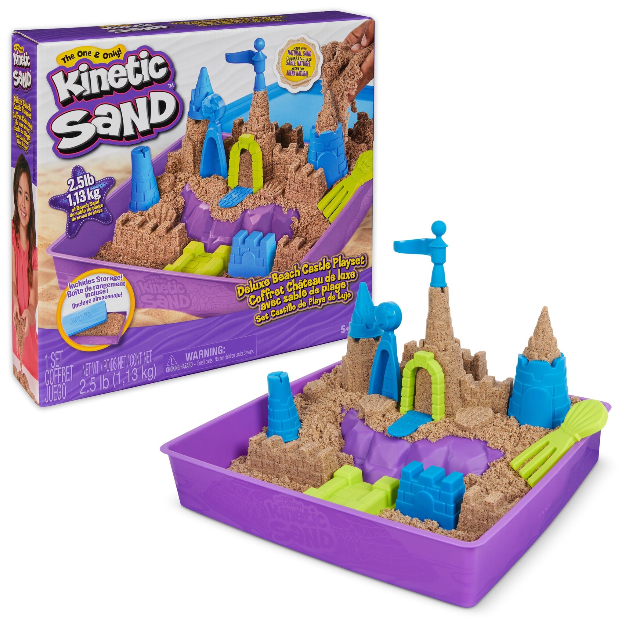 Spin Master Kinetic Sand Deluxe Beach Castle