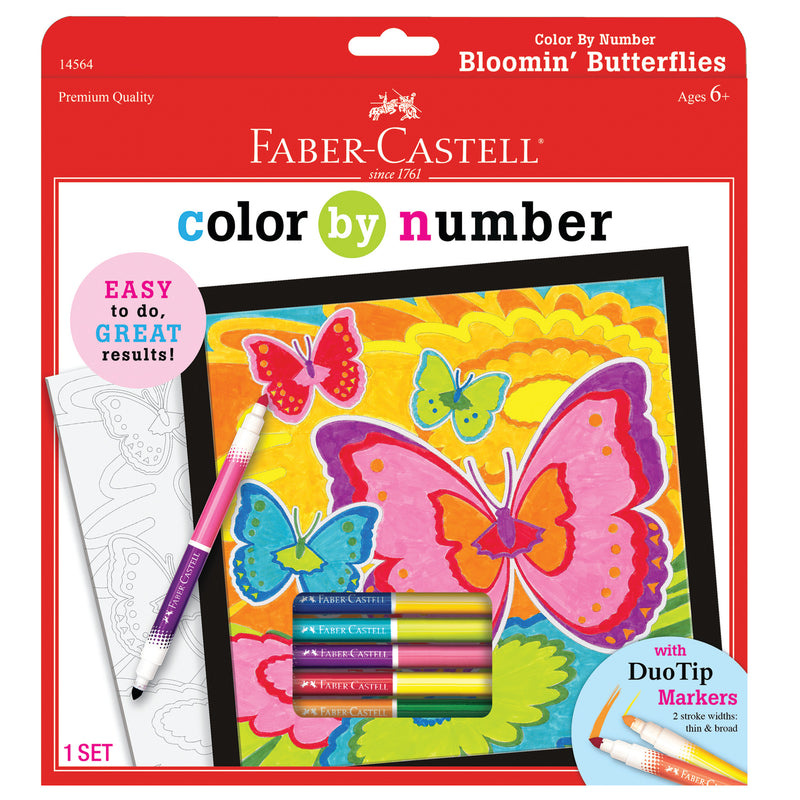 Faber-Castell Color By Number Bloomin' Butterflies