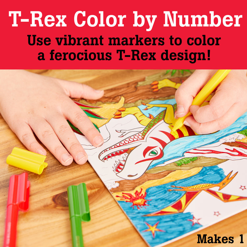 Faber-Castell Color By Number T-Rex Foil Fun