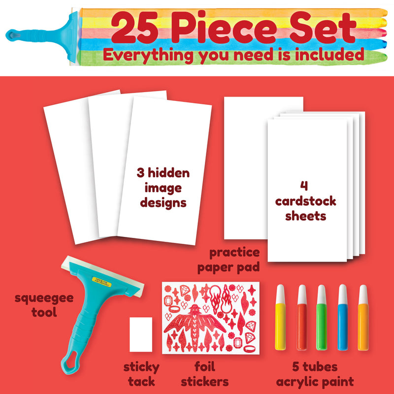 Creativity for Kids Magic Reveal Squeegee Art- Dragon