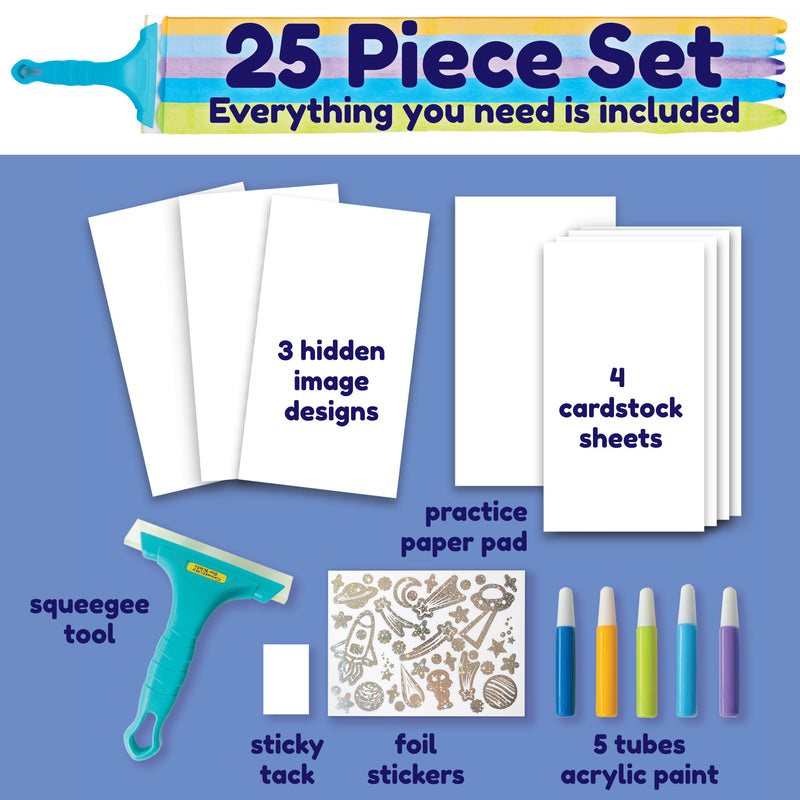 Creativity for Kids Magic Reveal Squeegee Art- Outer Space