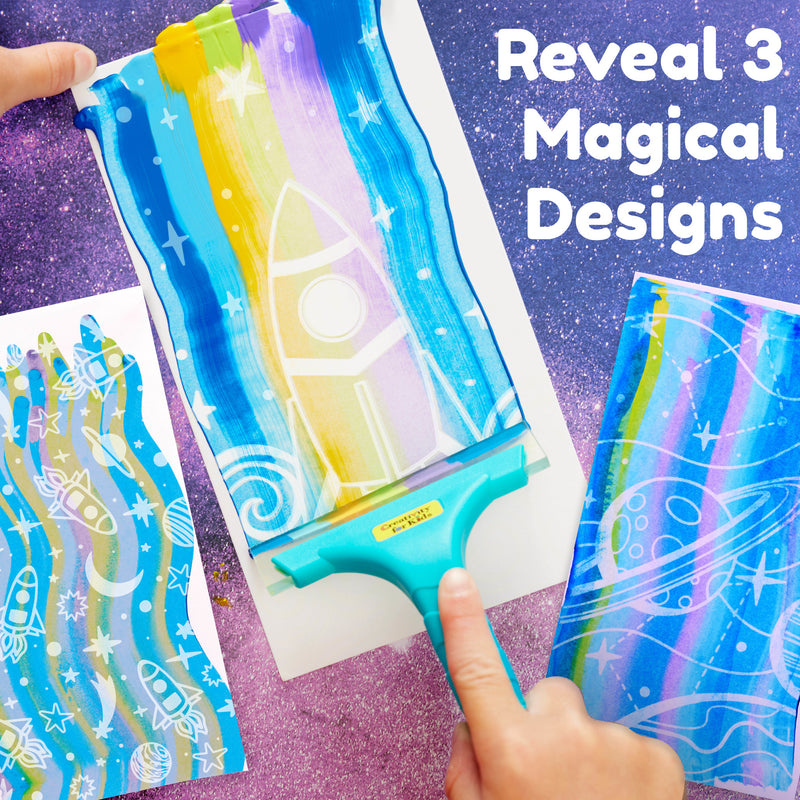 Creativity for Kids Magic Reveal Squeegee Art- Outer Space