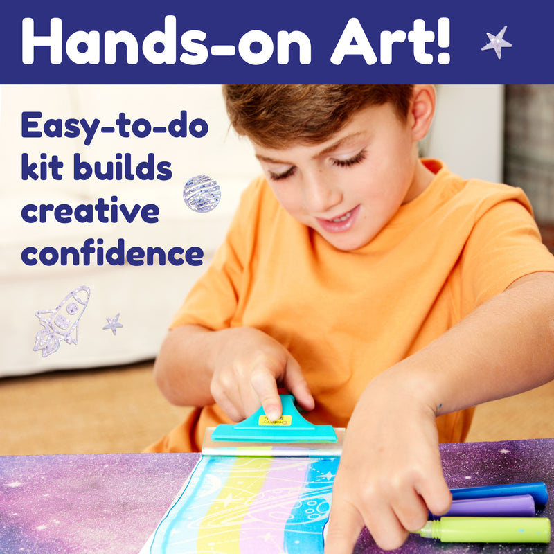Creativity for Kids Magic Reveal Squeegee Art- Outer Space