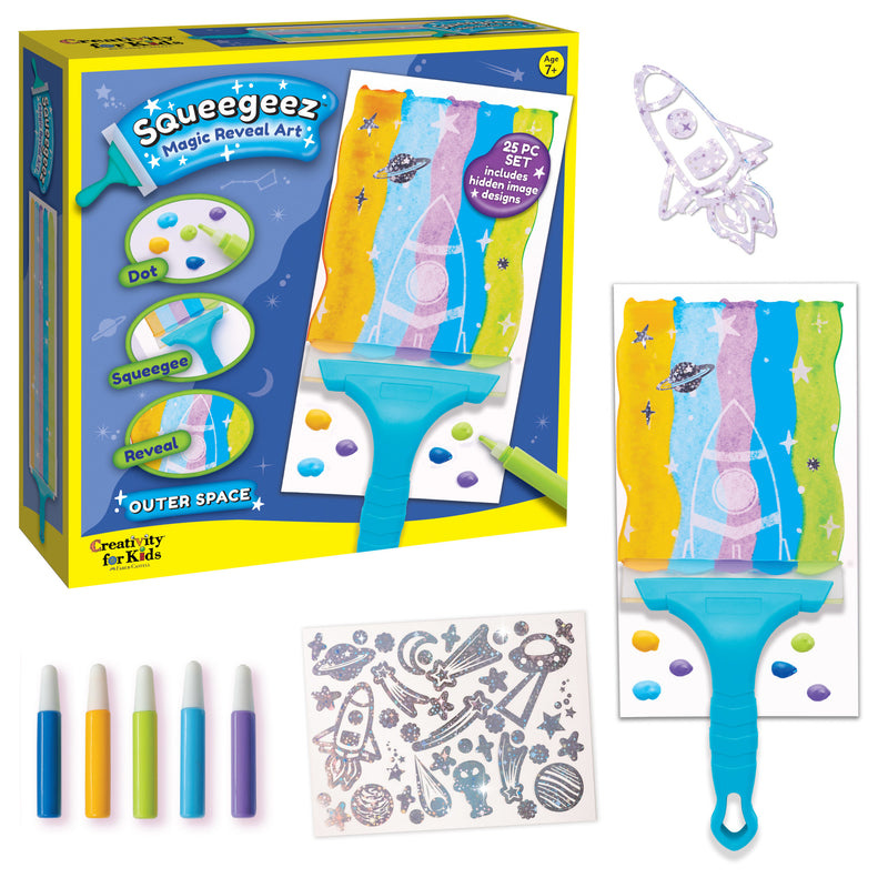 Creativity for Kids Magic Reveal Squeegee Art- Outer Space