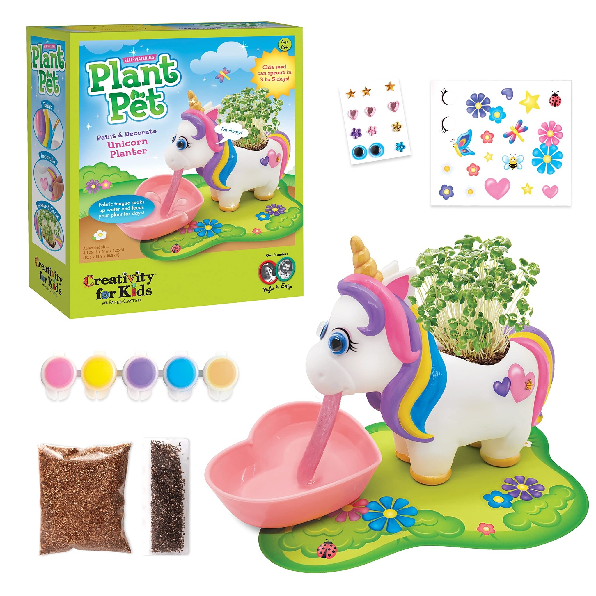 Creativity for Kids Self-Watering Plant Pet Unicorn