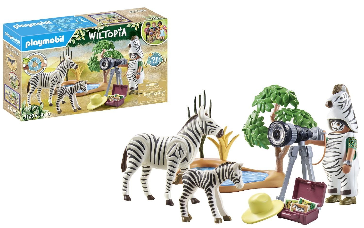 PLAYMOBIL Animal Photographer w/Zebras