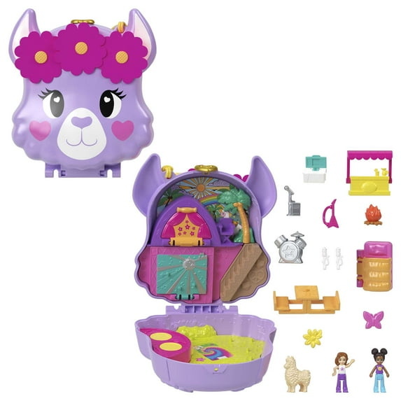Polly Pocket Camp Adventure Llama Compact