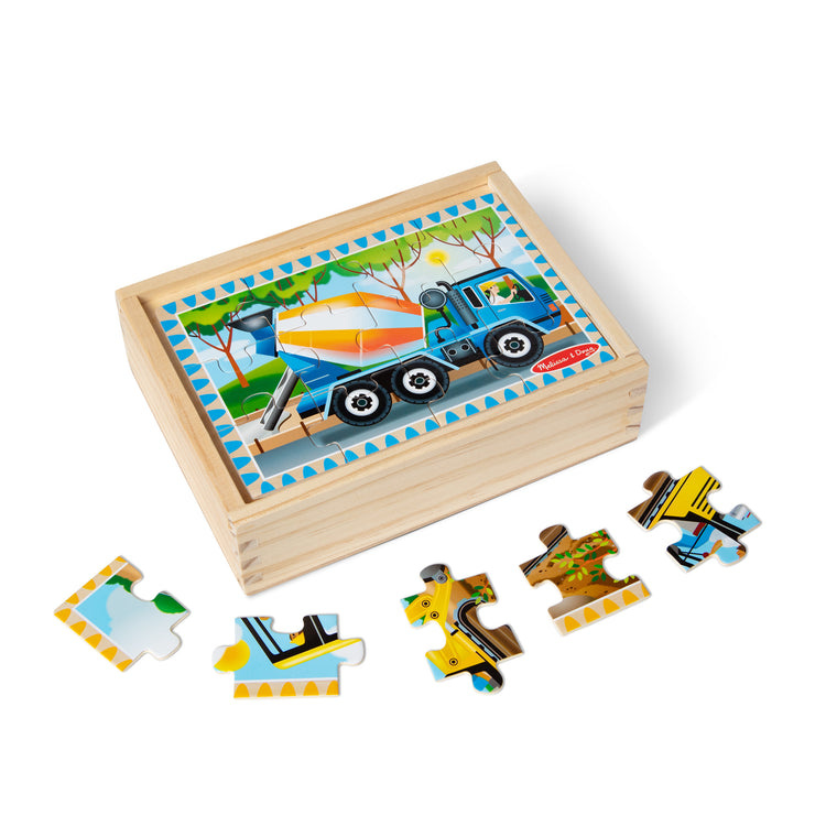Melissa & Doug Construction Jigsaw Puzzles in a Box