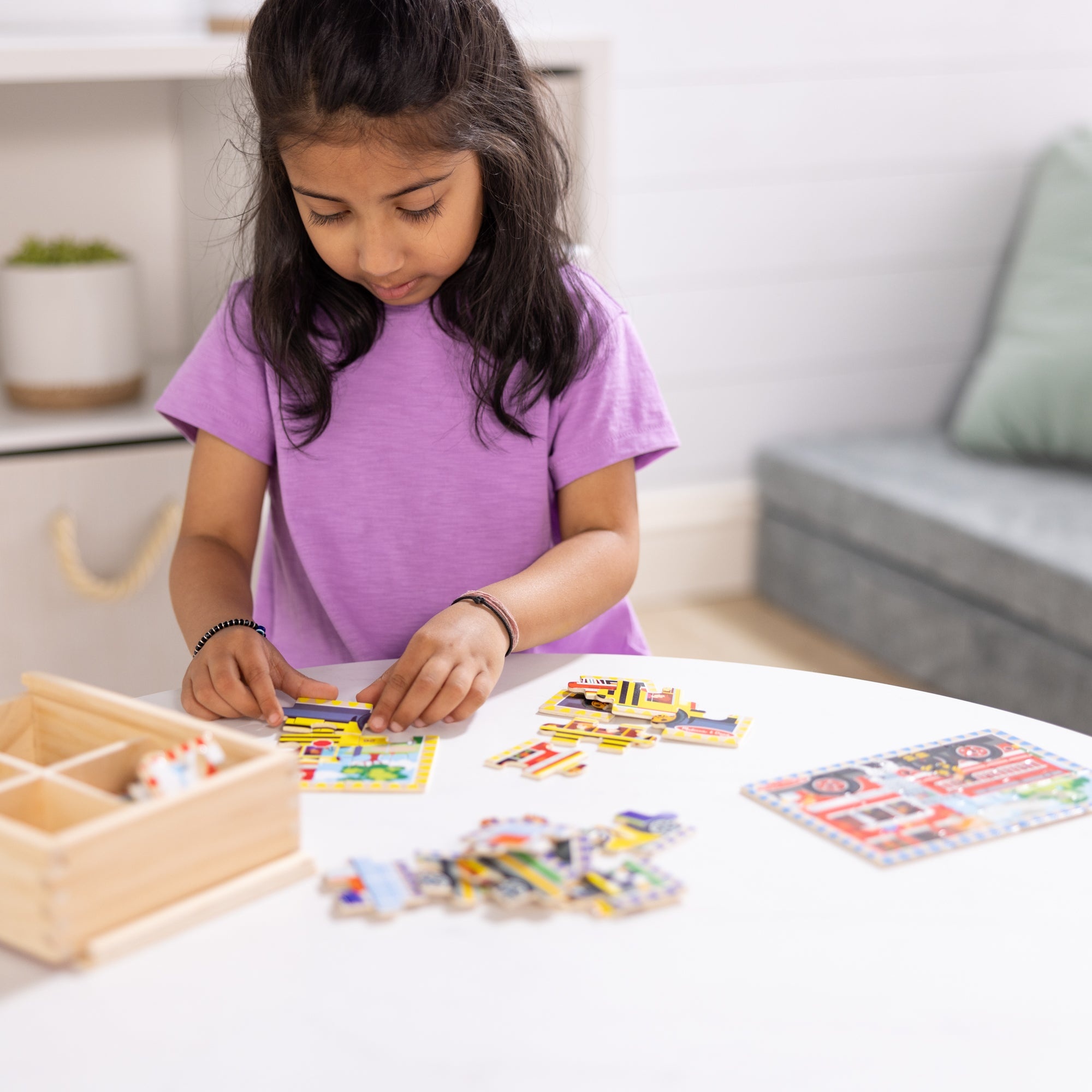 Melissa & Doug Vehicles Jigsaw Puzzles in a Box