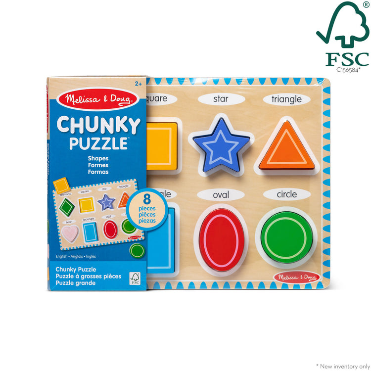 Melissa & Doug Shapes Chunky Puzzle