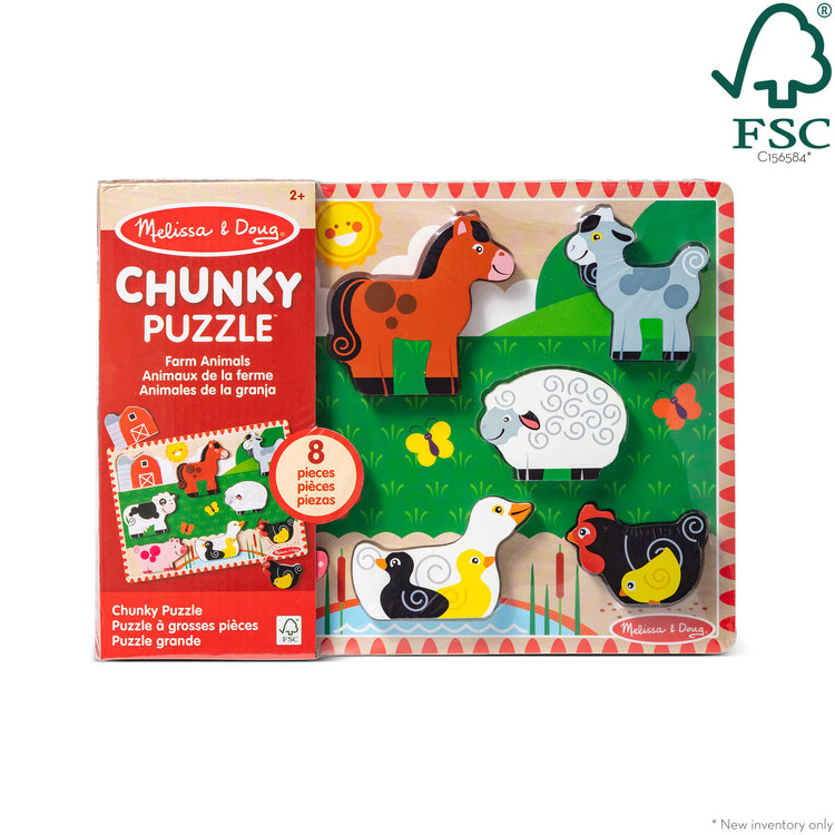 Melissa & Doug Farm Chunky Puzzle