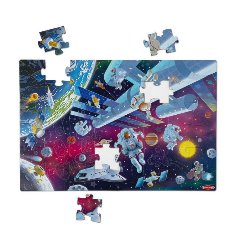 Melissa & Doug Outer Space Glow-in-the Dark Floor Puzzle
