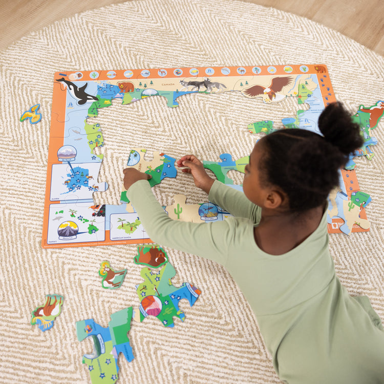 Melissa & Doug MULTI-PARK U.S.A. Map Floor Puzzle