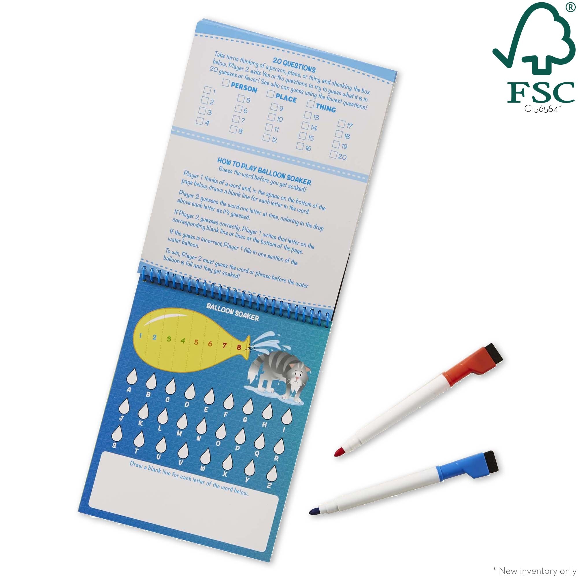 Melissa & Doug Write On Reusable Games