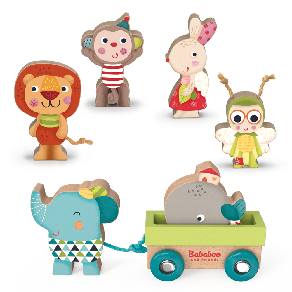 Bababoo and friends Bababoo and friends Wooden Play Figures