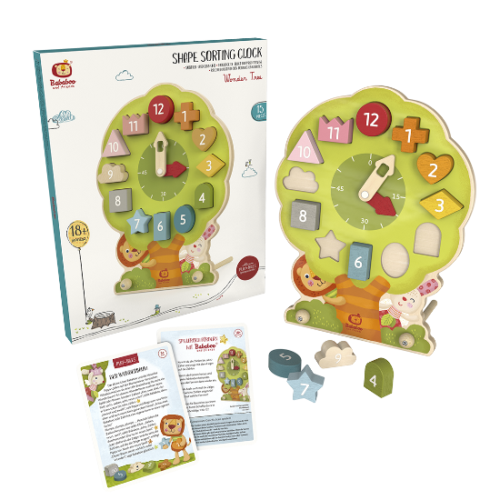 Bababoo and friends Wonder Tree Shape Sorting Clock