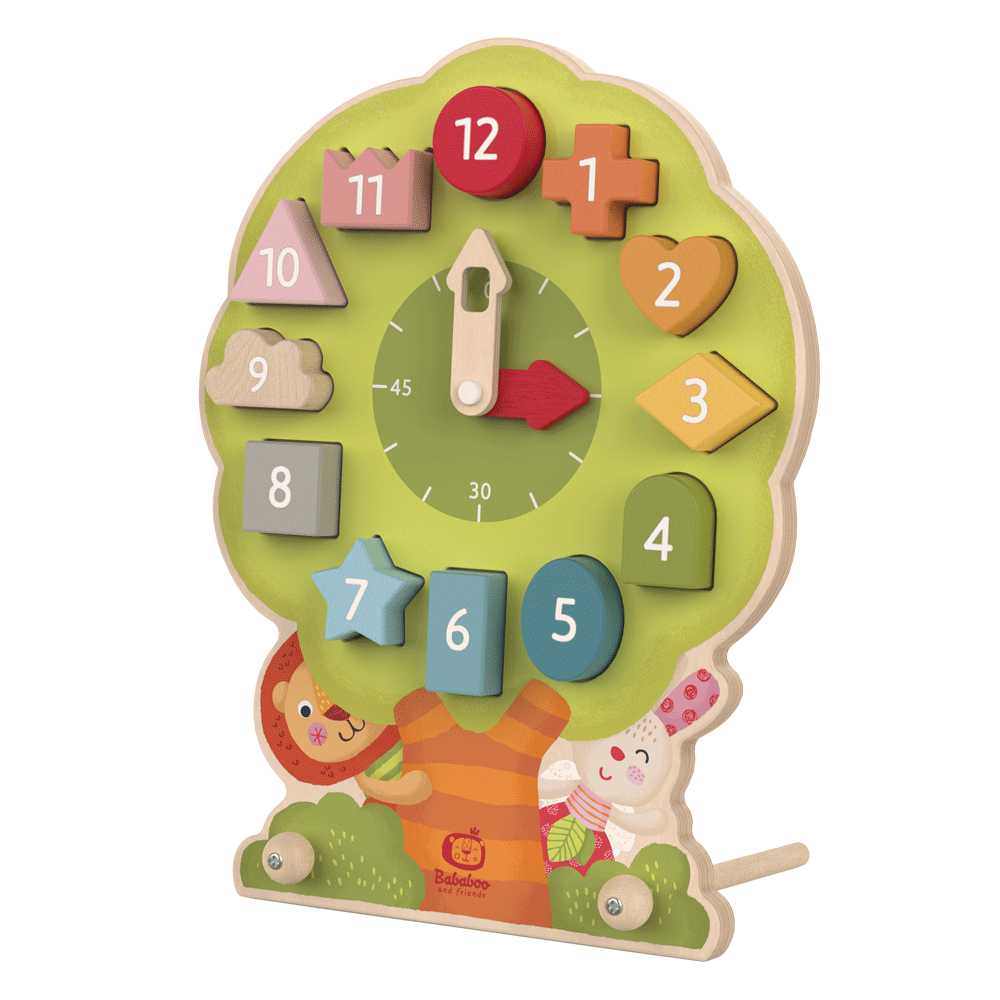 Bababoo and friends Wonder Tree Shape Sorting Clock
