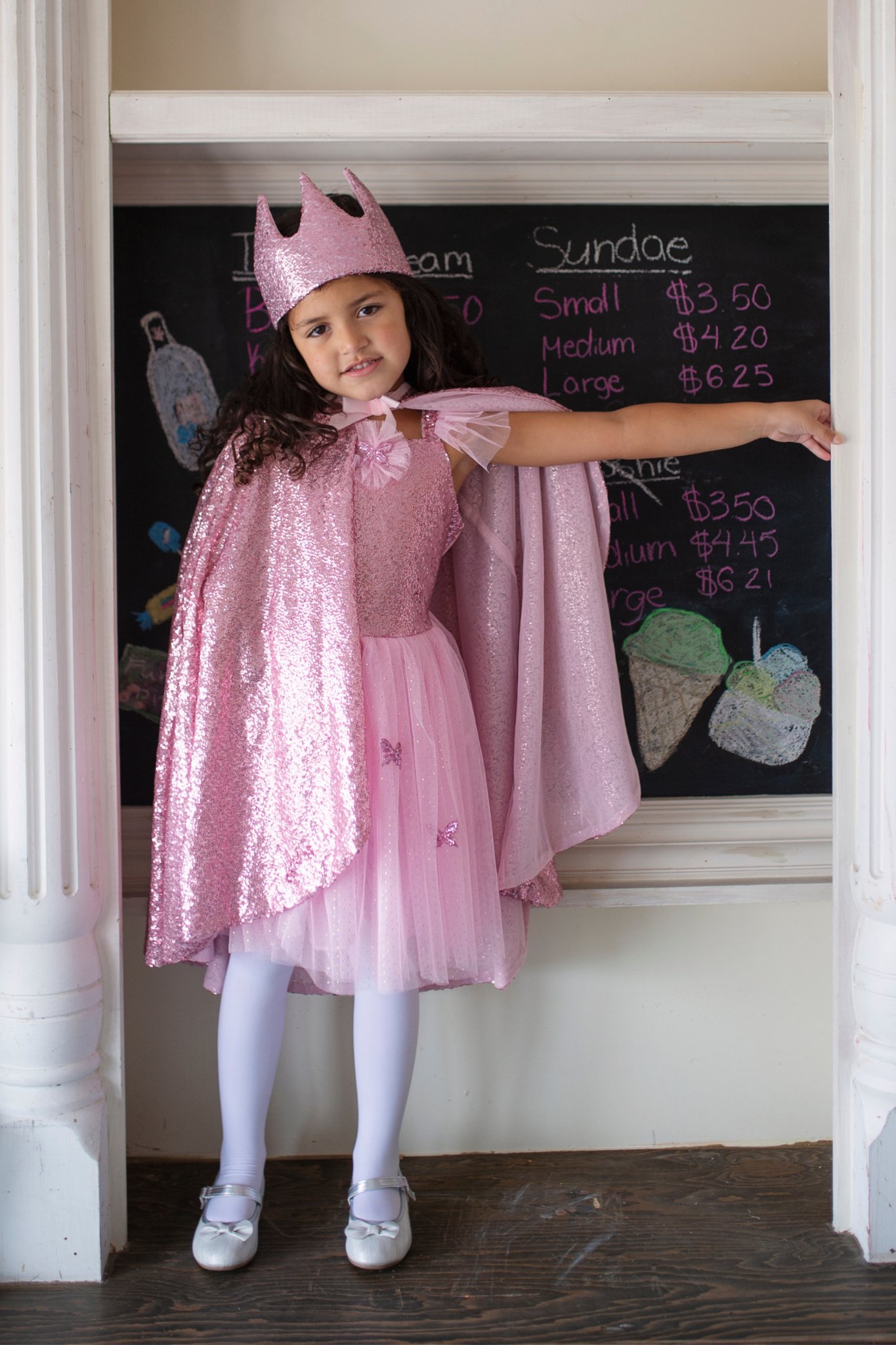 Great Pretenders Pink Sequins Butterfly Dress & Wings, Size 5-7