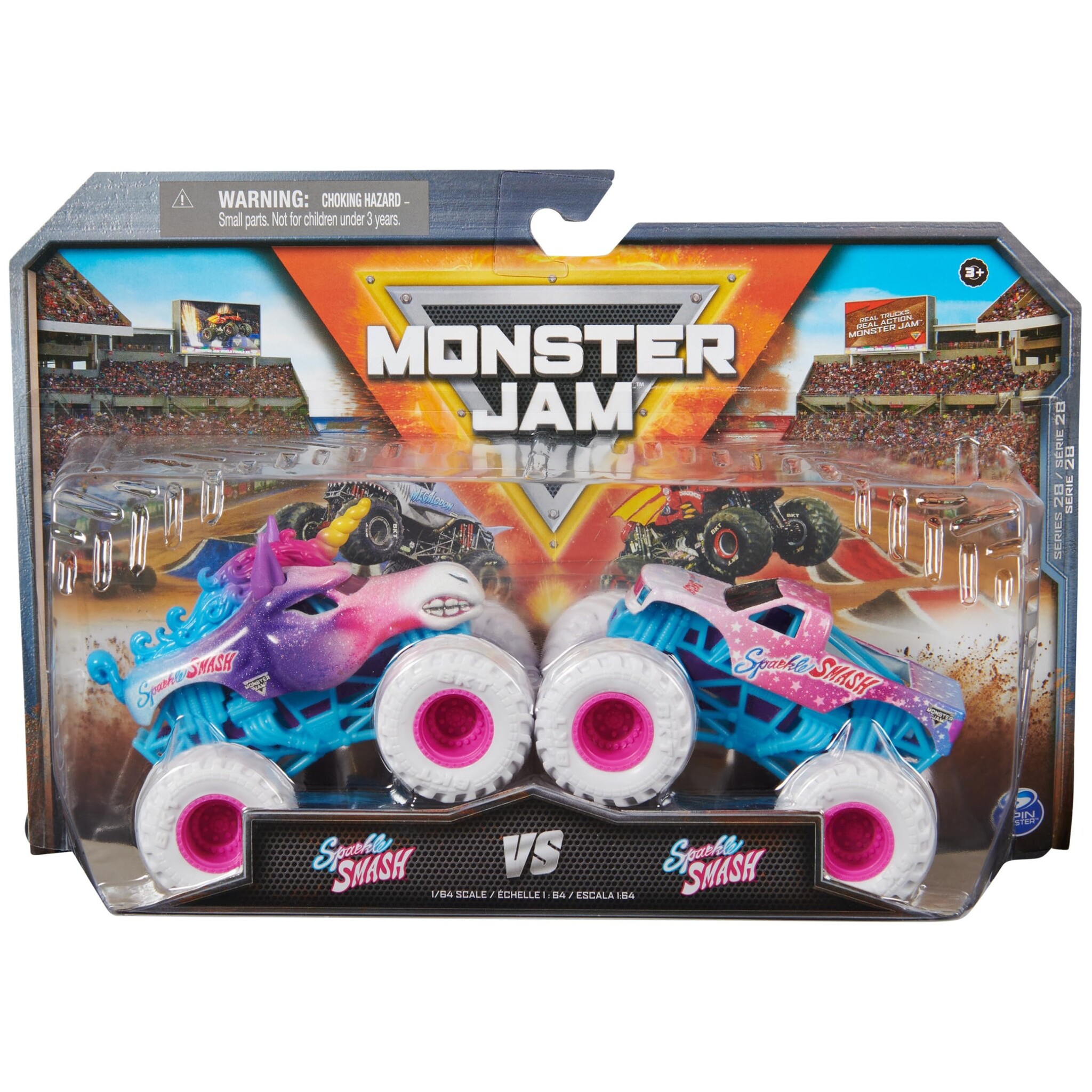 Monster Jam, Official 1:64 Scale Die-Cast Monster Trucks 2-Pack