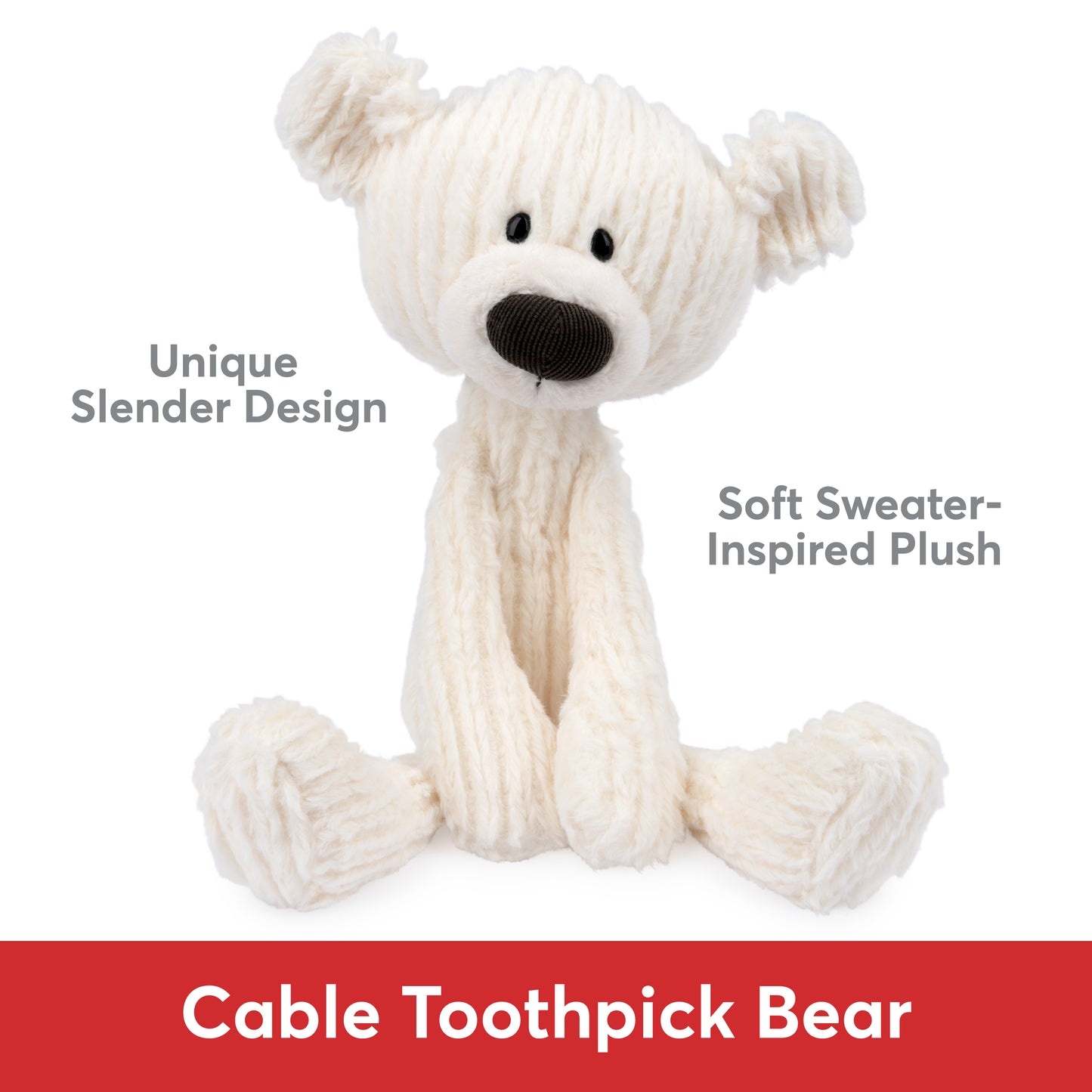 Gund GUND, Toothpick Cable Bear, 15 in