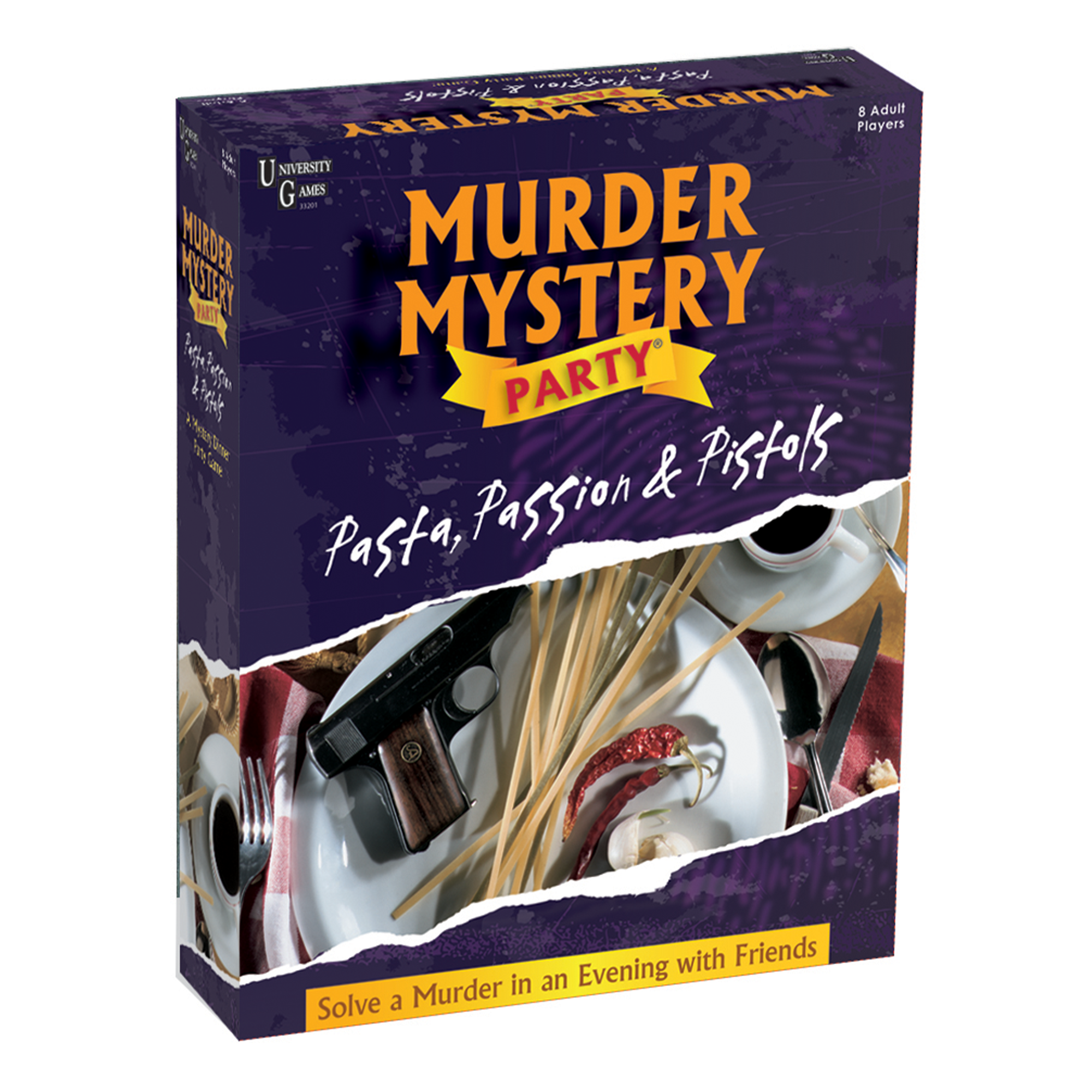 University Games Pasta, Passion & Pistols-Murder Mystery Games