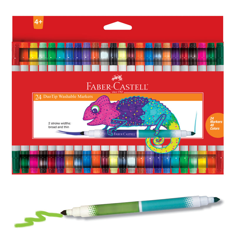 Faber-Castell 24ct DuoTip Washable Markers