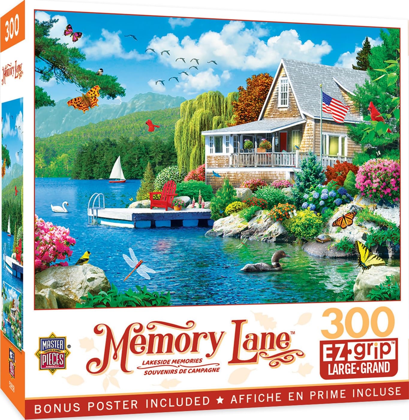MasterPieces Memory Lane - Lakeside Memories 300pc EzGrip Puzzle