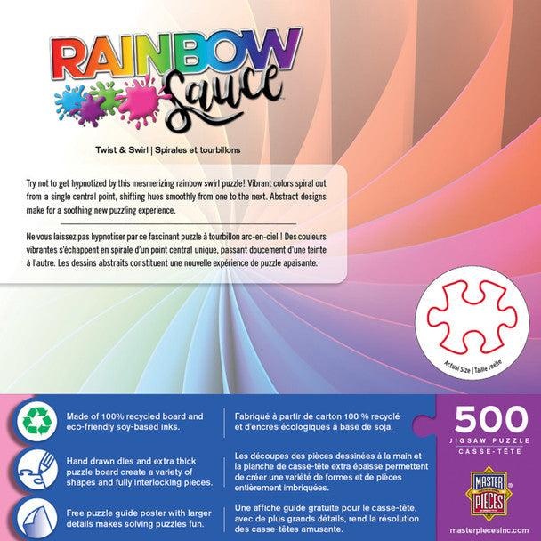MasterPieces Rainbow Sauce - Twist & Swirl 500pc Puzzle