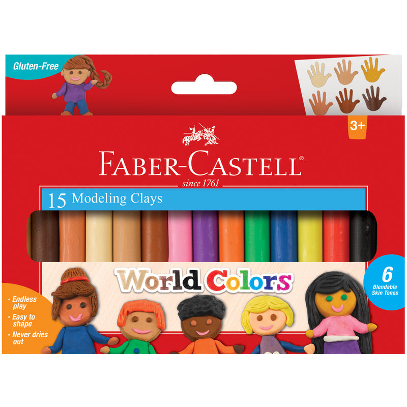 Faber-Castell World Colors - 15ct Modeling Clay