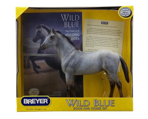 Breyer Wild Blue Horse and Book Set