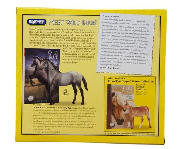 Breyer Wild Blue Horse and Book Set