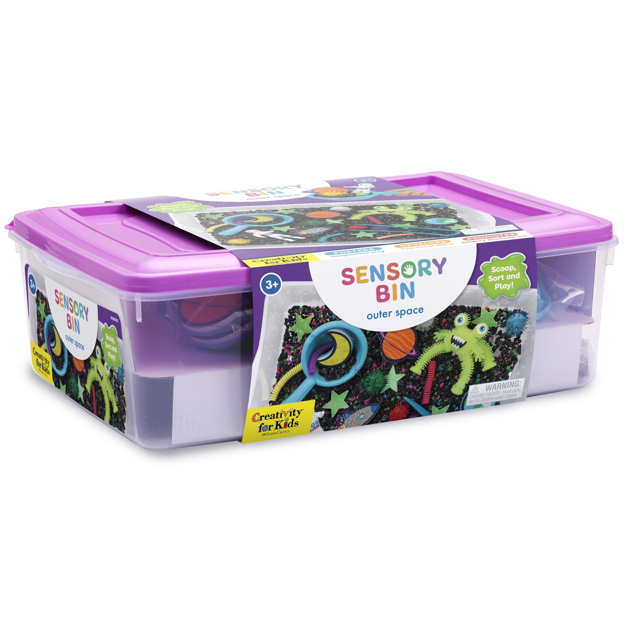 Creativity for Kids Sensory Bin Outer Space