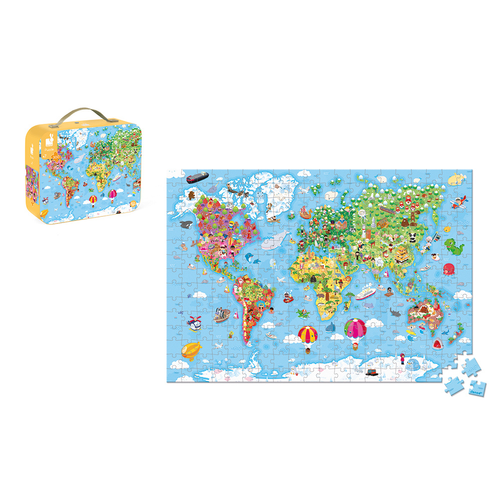 JURA Toys Puzzle - Giant World Map - 300 Pcs