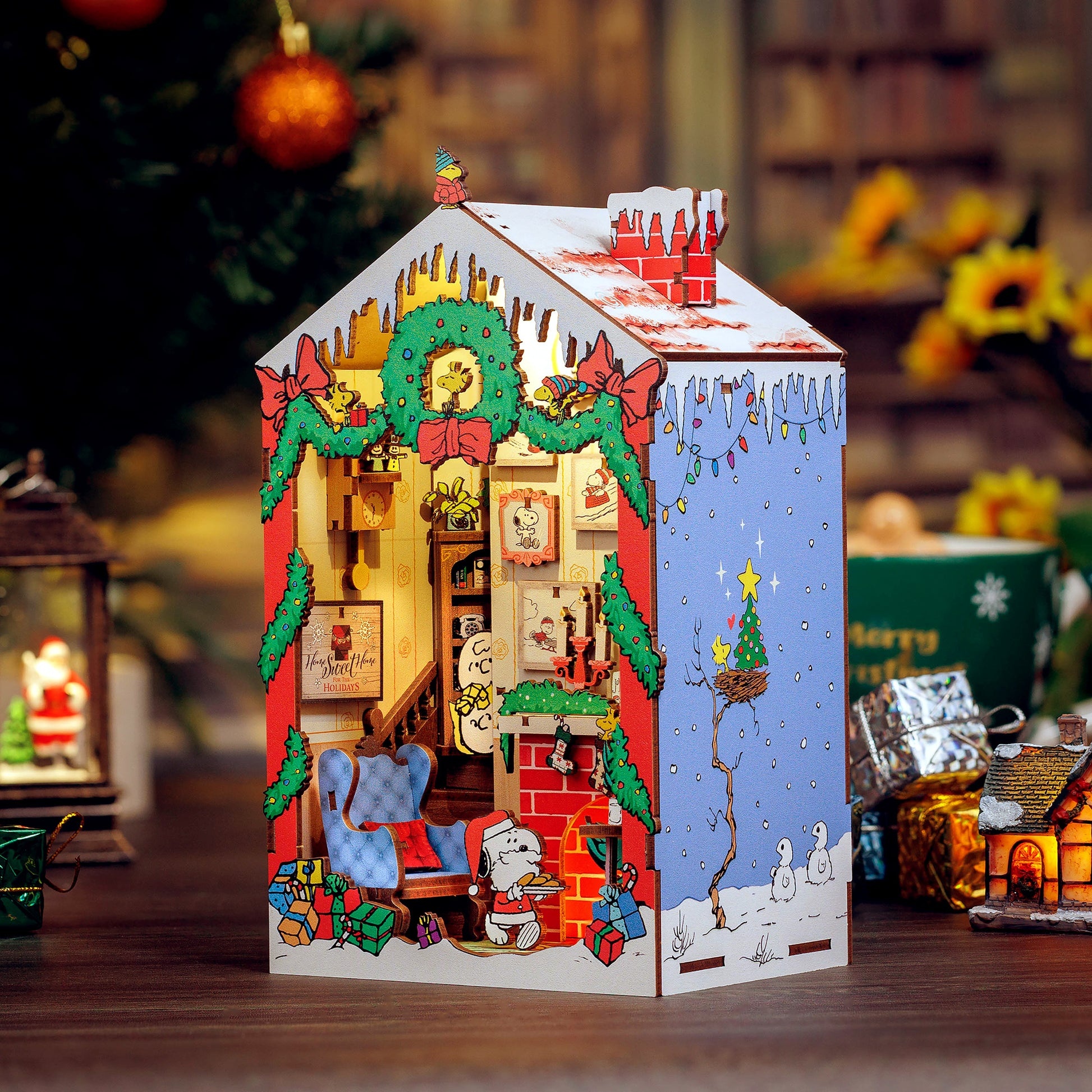 Peanuts Christmas DIY Book Nook Kit