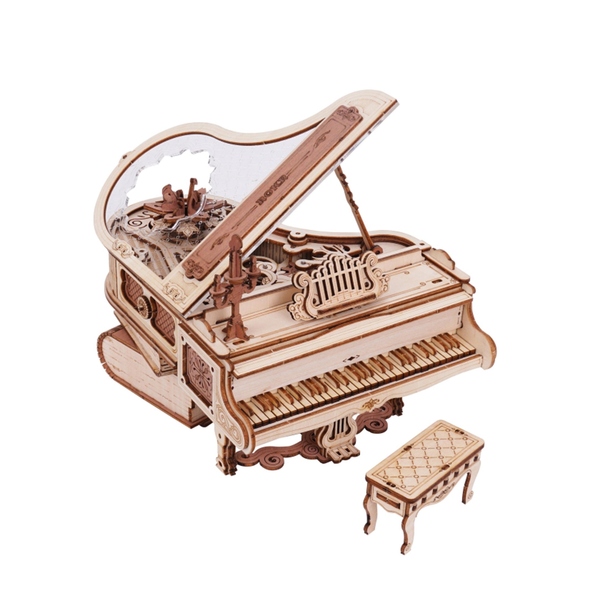 Wooden Puzzle Music Box: Magic Piano
