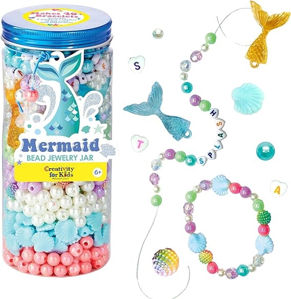 Creativity for Kids Mermaid Bead Jewelry Jar