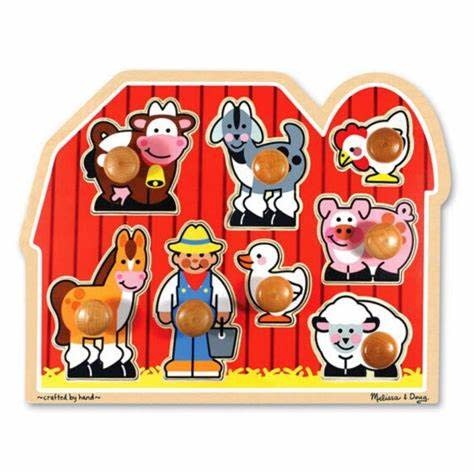 Melissa & Doug Large Farm Jumbo Knob