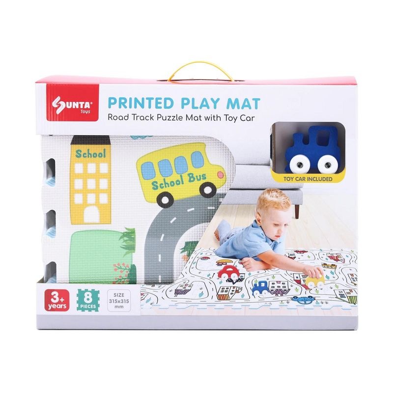 TriACTION Toys Foam Car - Around The Town - 9 Piece Set (3+)