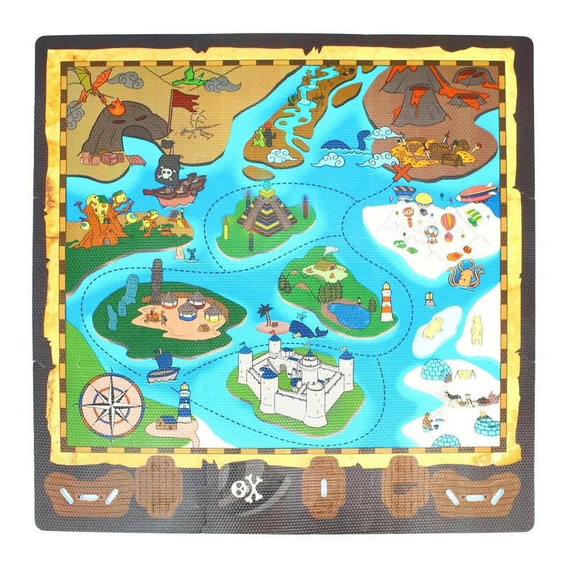 TriACTION Toys DIY Pirate Ship and Map - 9 Piece Set (10 months)