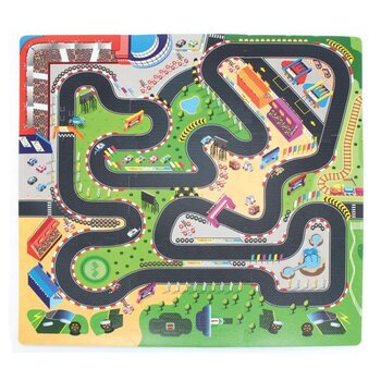 TriACTION Toys DIY Race Car and Race Track - 9 Piece Set (10 months)