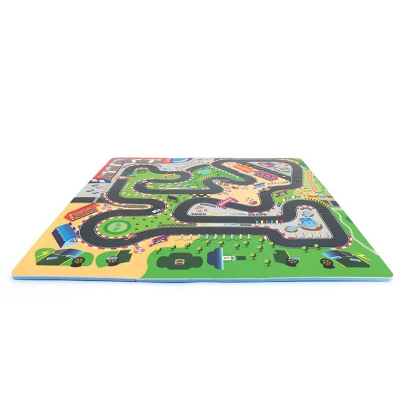 TriACTION Toys DIY Race Car and Race Track - 9 Piece Set (10 months)