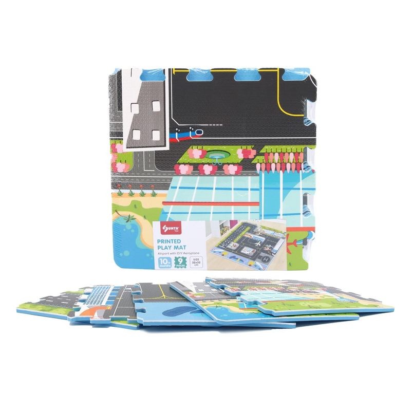 TriACTION Toys DIY Plane and Airport - 9 Piece Set (10 months)