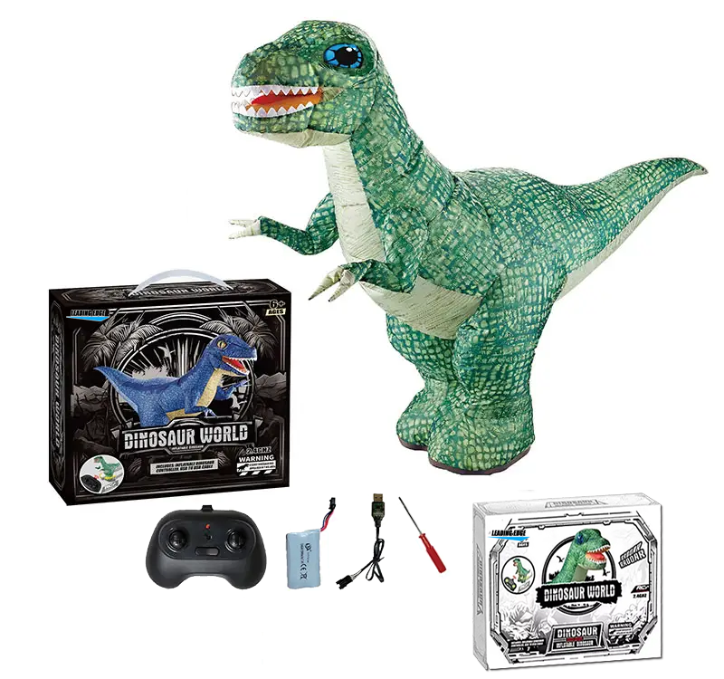 Inflatable Dinosaur RC Green