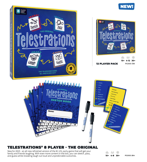 The Original Telestrations - 8 Player Party Pack