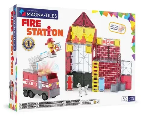 Magna-Tiles Magna-Tiles Fire Station 50 pc Set